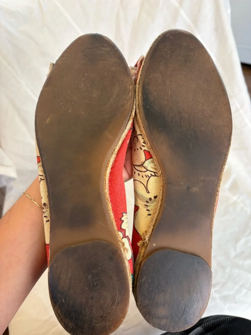 Tory Burch Tasmin floral canvas‎ espadrille flats.
